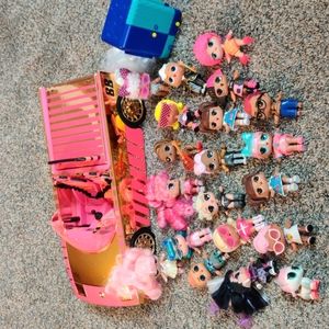 Big lot of LOL SURPRISE DOLLS/CAR